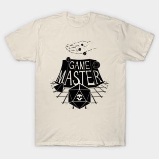 Game Master Skull - Black Design T-Shirt